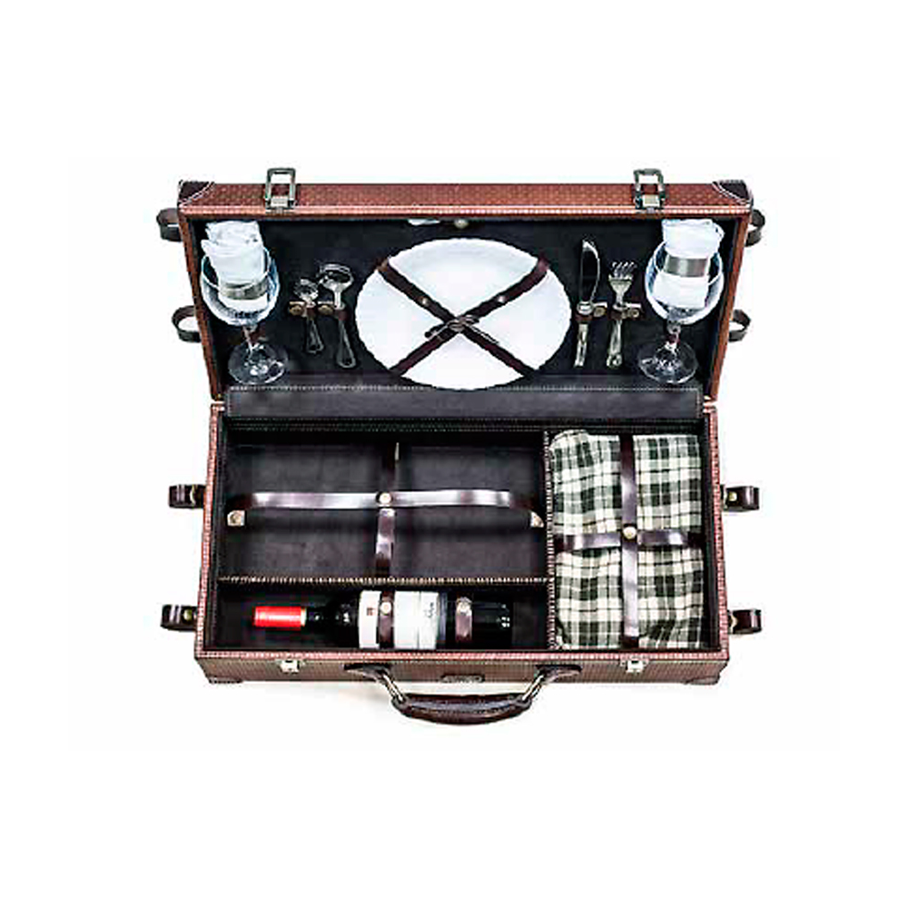 ▷ Mini valise pique-nique 2 couverts au meilleur prix - Panier à pique-nique