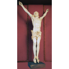 Escultura de Crist d'ivori. S: XVIII