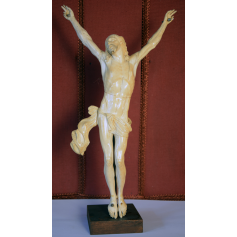 Escultura de Crist d'ivori. S: XIX
