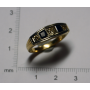 Ring "Belle Epòque" in gold-gelb - gesetz