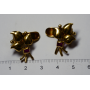 Set of earrings in yellow gold