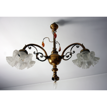 Ceiling lamp in golden bronze 