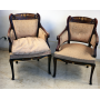 Pair of armchairs fraileros in mahogany wood