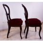 Coppia di sedie in stile elisabettiano legno