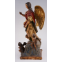 Figure of the Archangel on carved wood