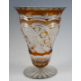 Vase-vase in glas, von hand geschnitzt