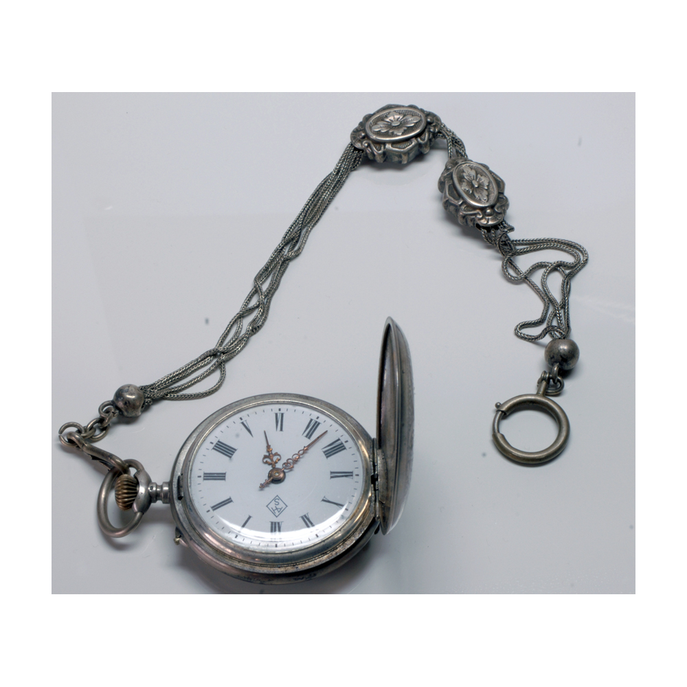 De ninguna manera Descriptivo Peladura Reloj de bolsillo modernista saboreta con “châtelaine”, ca. 1900. -  Artsvalua