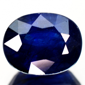 COLOR BLAU NATURAL DE SAFIR OVAL