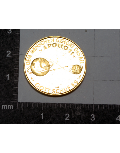 Moneda conmemorativa Apolo 11 en oro