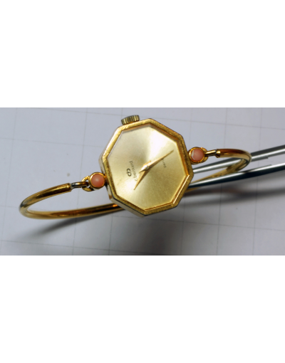 Reloj de pulsera señora metal chapado en oro