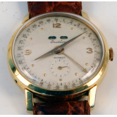 Reloj de pulsera en oro de ley. MARCA: Breiling.