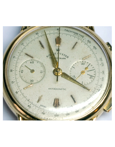 Reloj de pulsera en oro de ley. Marca: Rolex Cronographe.
