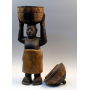Urna ceremonial africana, de la etnia yoruba, Nigeria.