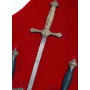 Panoplia en forma de escudo con 5 espadas, s.XIX.