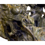 Gran pecera tallada en bowenita variedad de la serpentina.