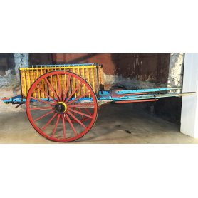 Carriage of animal traction. Rustic. Circa:1900-10.