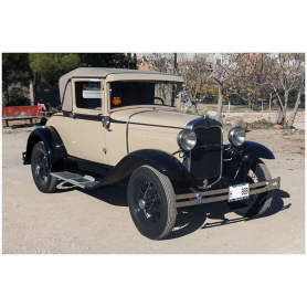 FORD. A. 4/3282cc. 1930. Cupé-Cabriolet. Inscrición-Histórico.