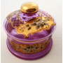 Boîte à bonbons, verre décoratif et de l'or,de la fda.