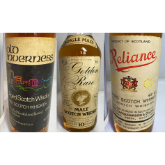 Lote de 3:Old Inverness, Golden Rare y Reliance. 70s. 80s