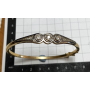 Pulsera escrava noucentista en ouro esterlina.