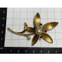 Broche de agulla de solapa dourada para mulleres de 518 mm.