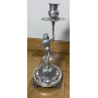 Candlestick in gallonized English silver.