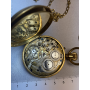 Sterling yellow gold pocket watch. BRAND: GENEVE.