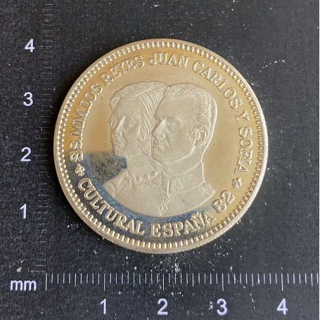 Medalla commemorativa de plata. Mundial 82.