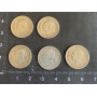4 monedes de 50 centaus de plata 1926.1904.