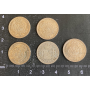 4 monedes de 50 centaus de plata 1926.1904.