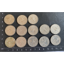 Lot of 12 QUARTER-DOLLAR coins of different dates.