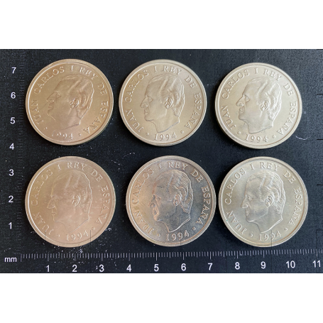 6 Silver coin 2000 pesetas.