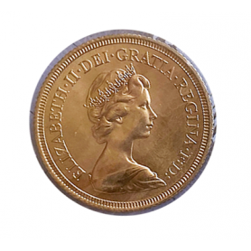 Sterling pound in fine gold. 1976.