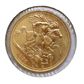Libra esterlina en ouro fino. 1976.