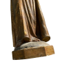 La figura de l'Arcàngel en fusta tallada