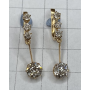 Earrings in 18k gold with diamonds.