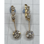 Arracades d'or de 18k amb diamants.