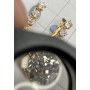 Ohrringe aus 18 Karat Gold mit Diamanten.